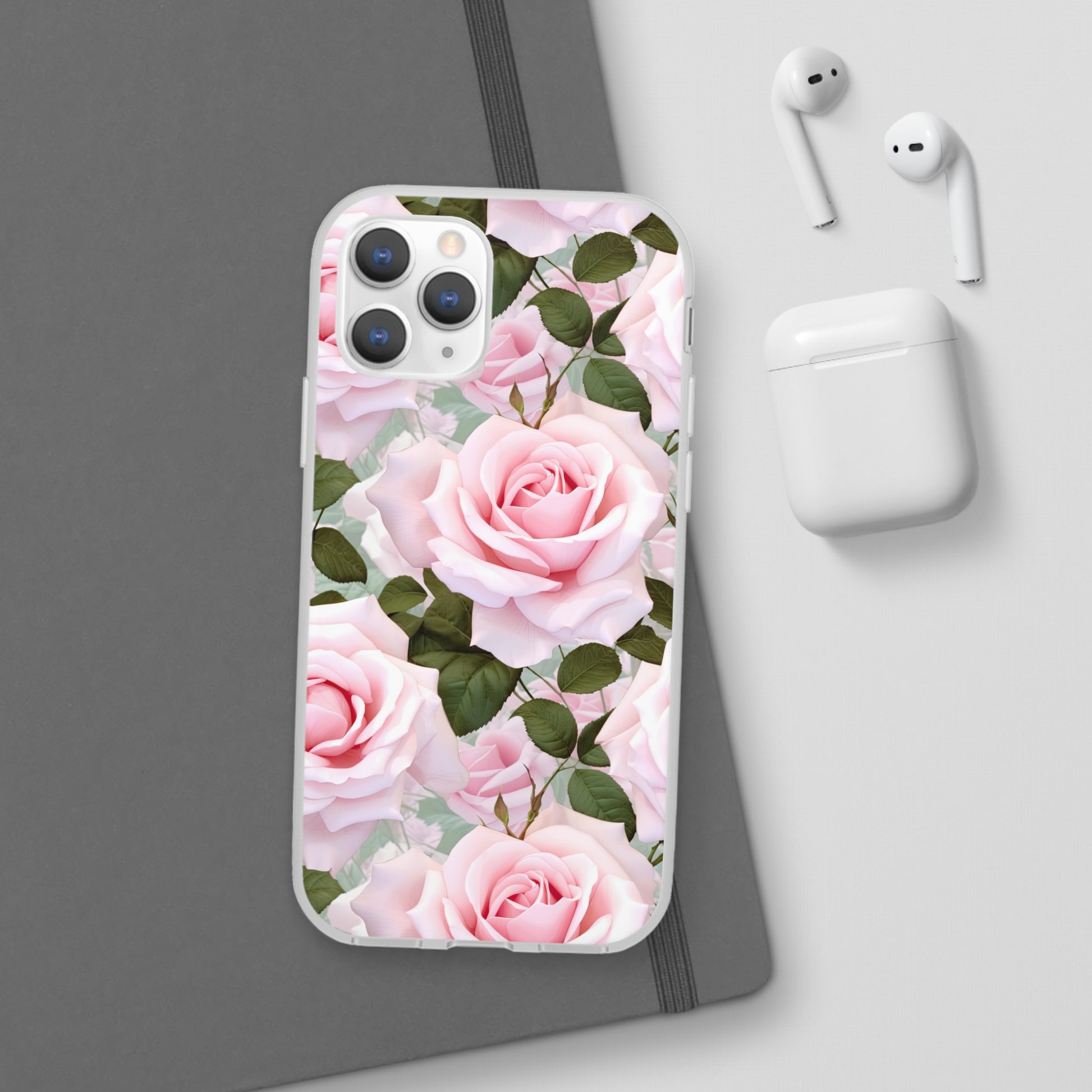 Flexible Pink Rose Phone Case