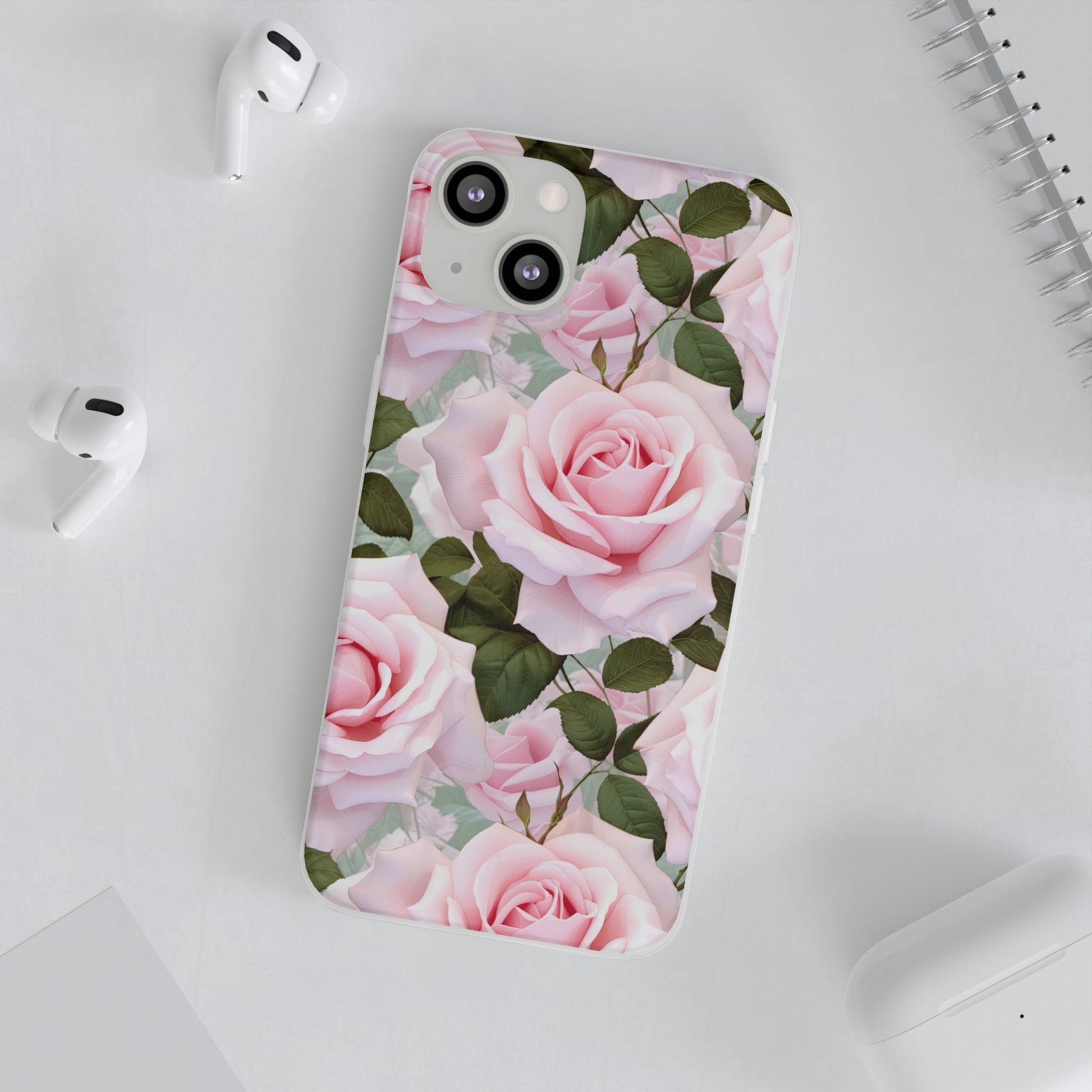 Flexible Pink Rose Phone Case