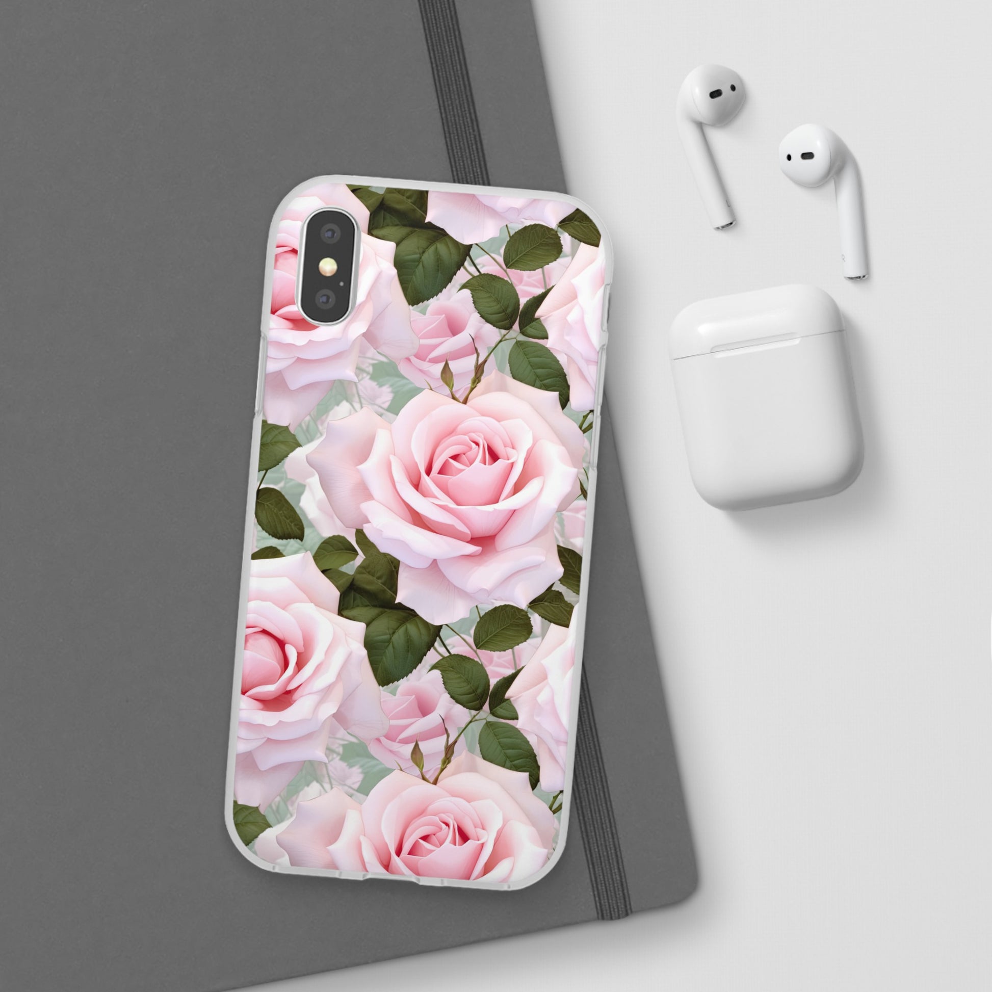 Flexible Pink Rose Phone Case