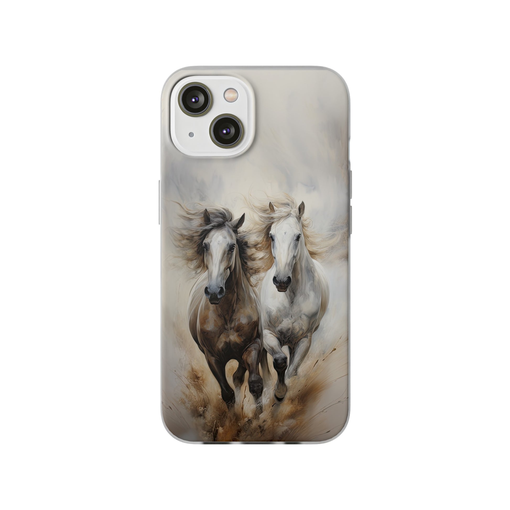 Flexible Horse-Themed Phone Case "Champions Unleashed"