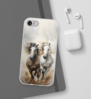 Flexible Horse-Themed Phone Case 