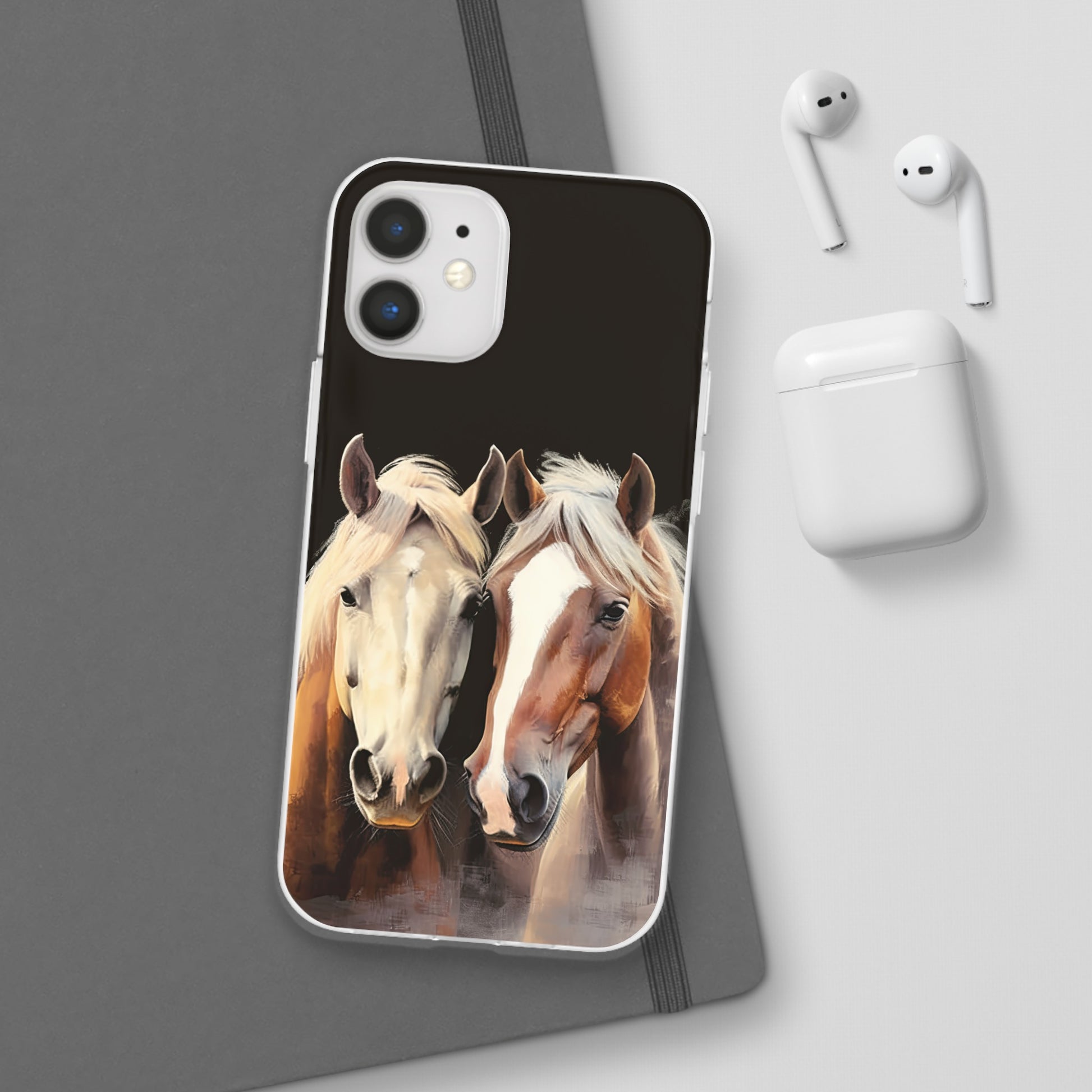 Flexible Horse Phone Case "Reliable Companions"