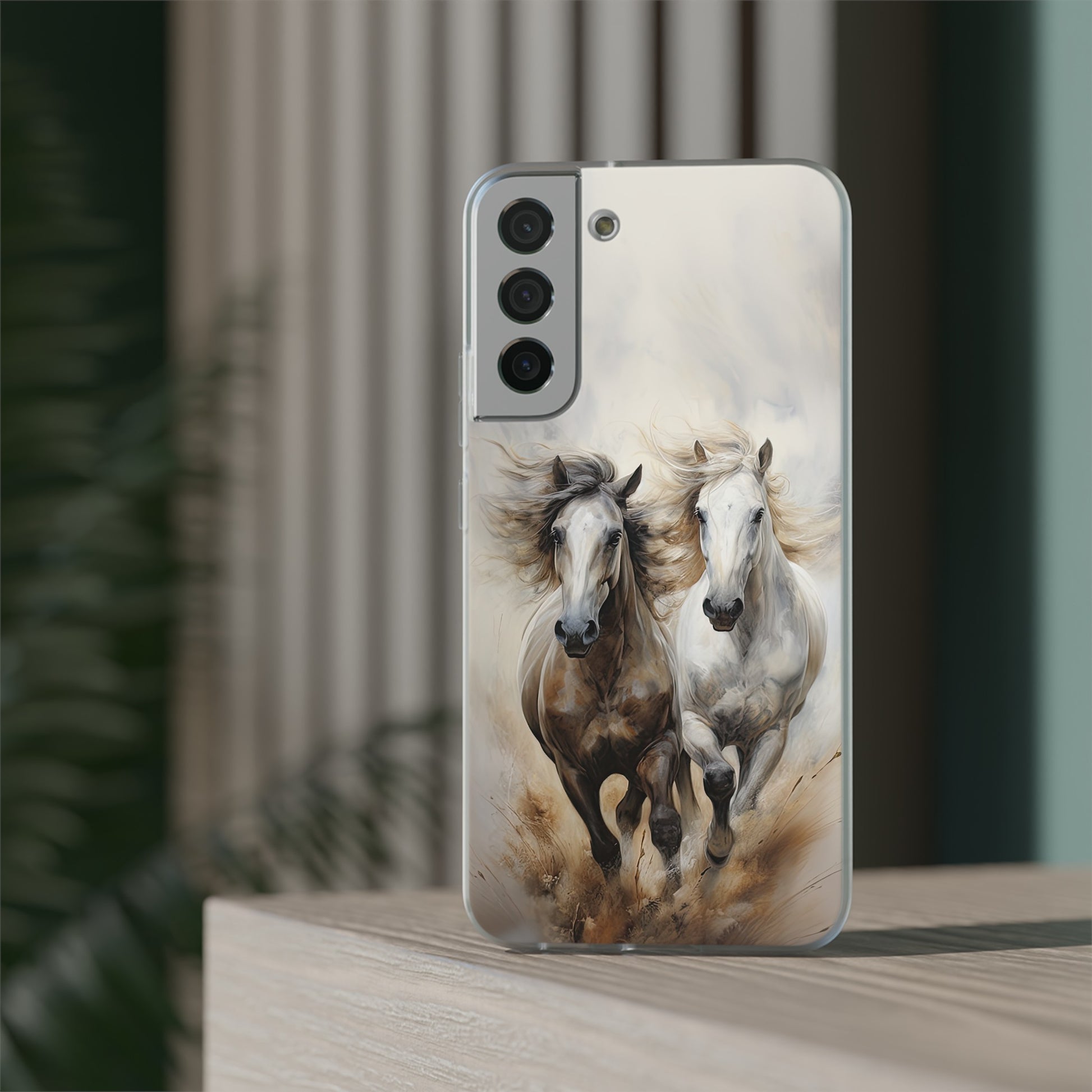 Flexible Horse-Themed Phone Case "Champions Unleashed"