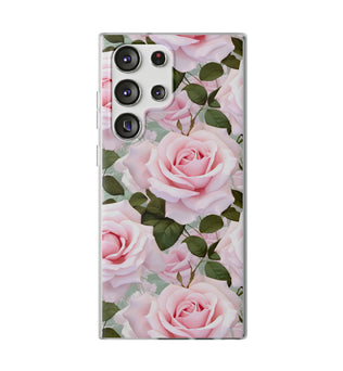 Flexible Pink Rose Phone Case