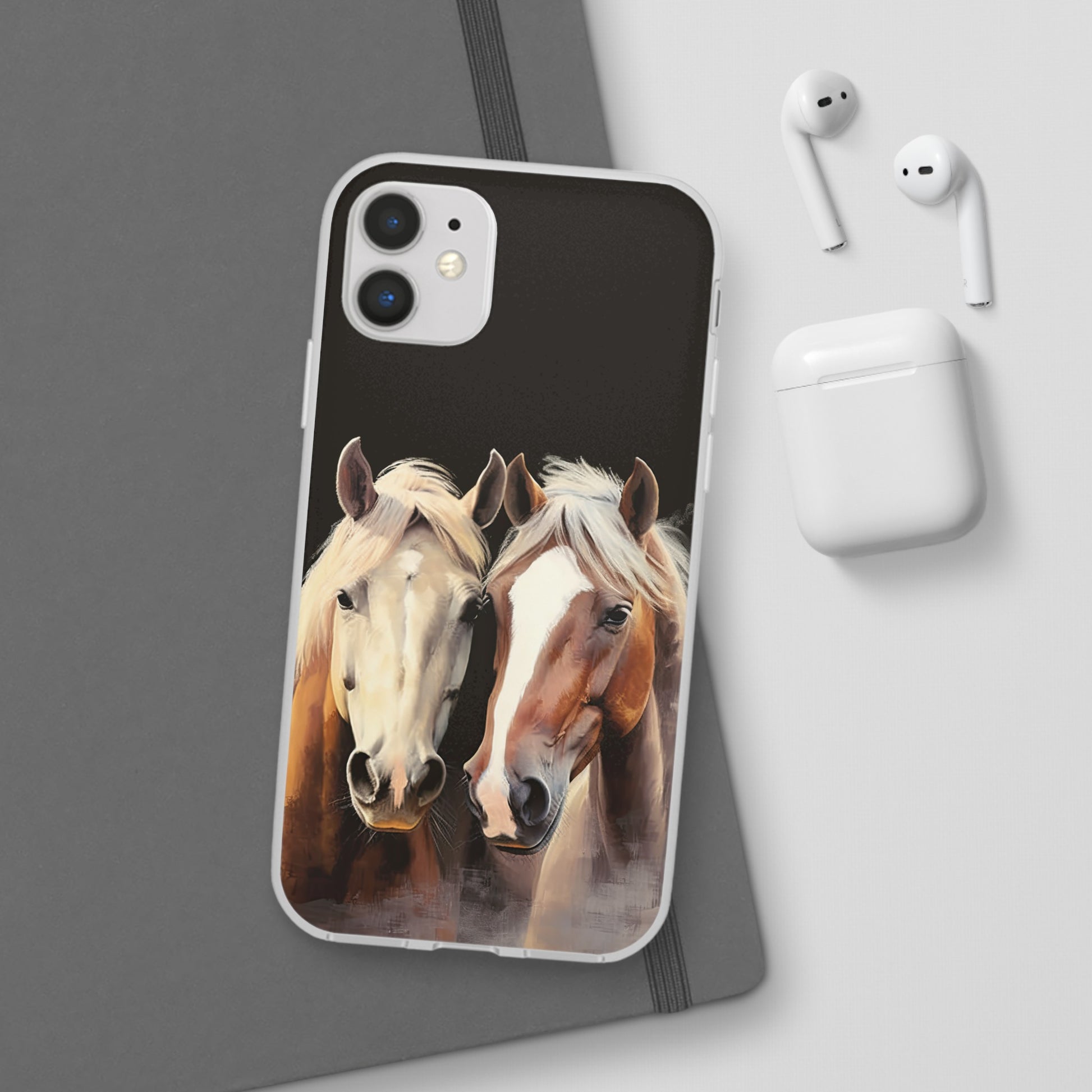 Flexible Horse Phone Case "Reliable Companions"