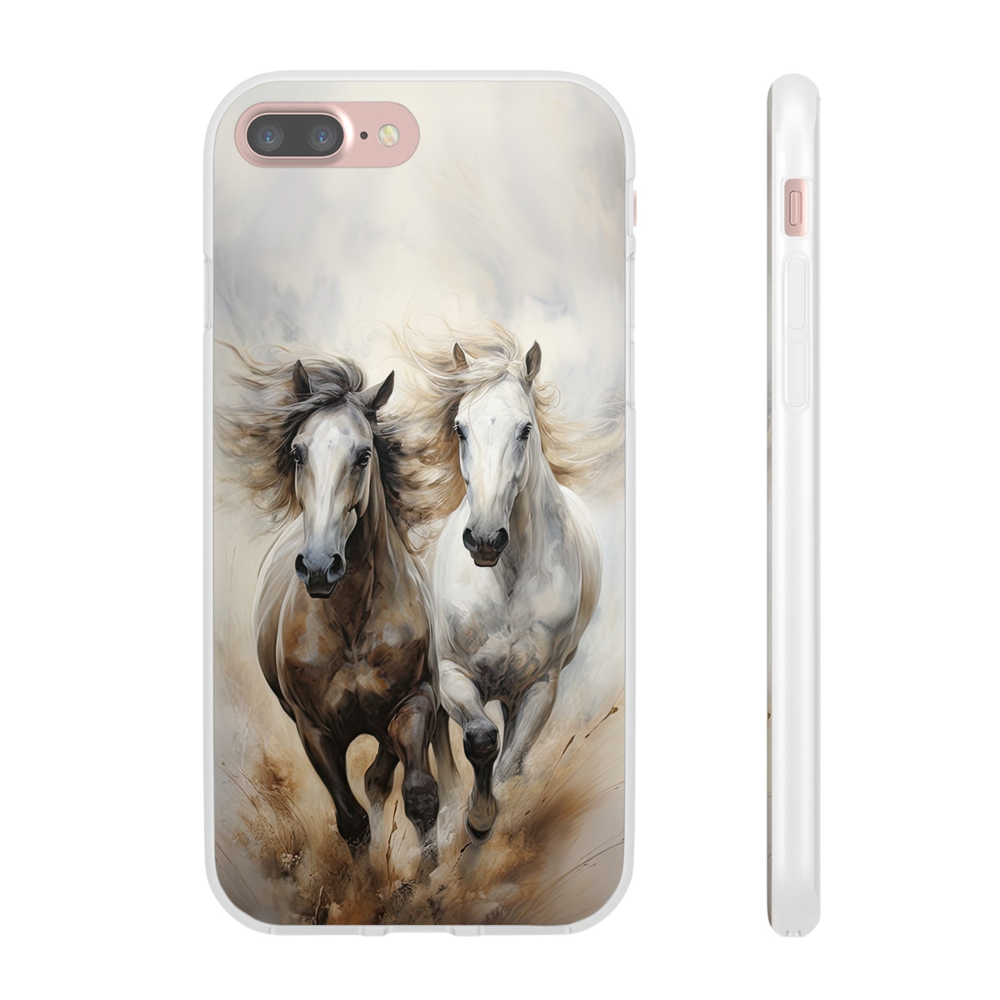 Flexible Horse-Themed Phone Case "Champions Unleashed"