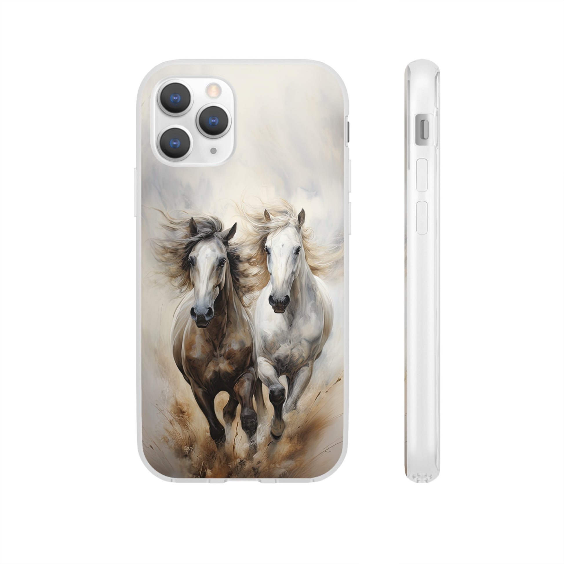 Flexible Horse-Themed Phone Case "Champions Unleashed"