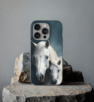 Flexible White Horse Phone Case