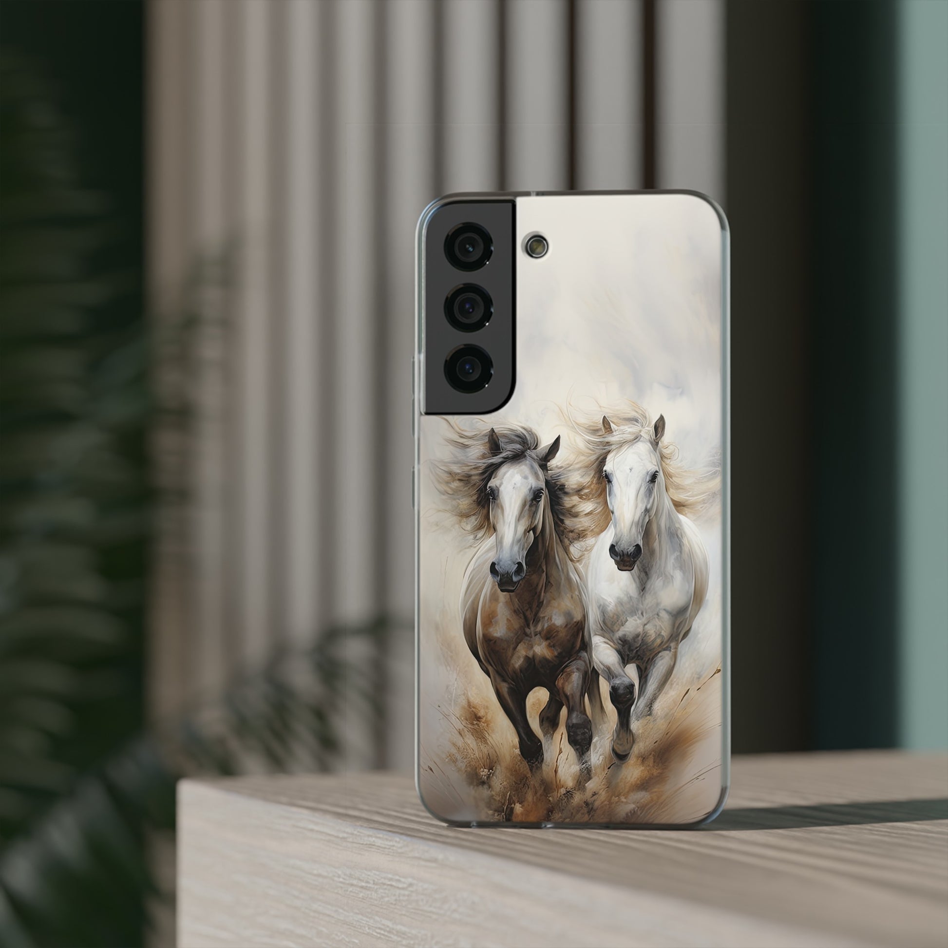 Flexible Horse-Themed Phone Case "Champions Unleashed"