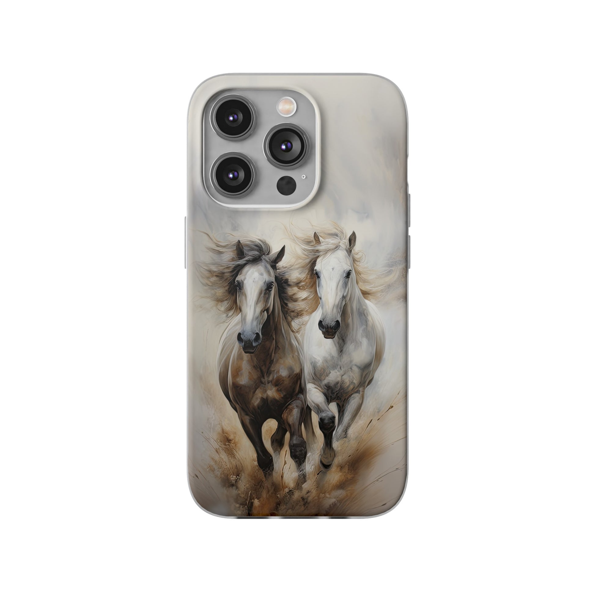 Flexible Horse-Themed Phone Case "Champions Unleashed"