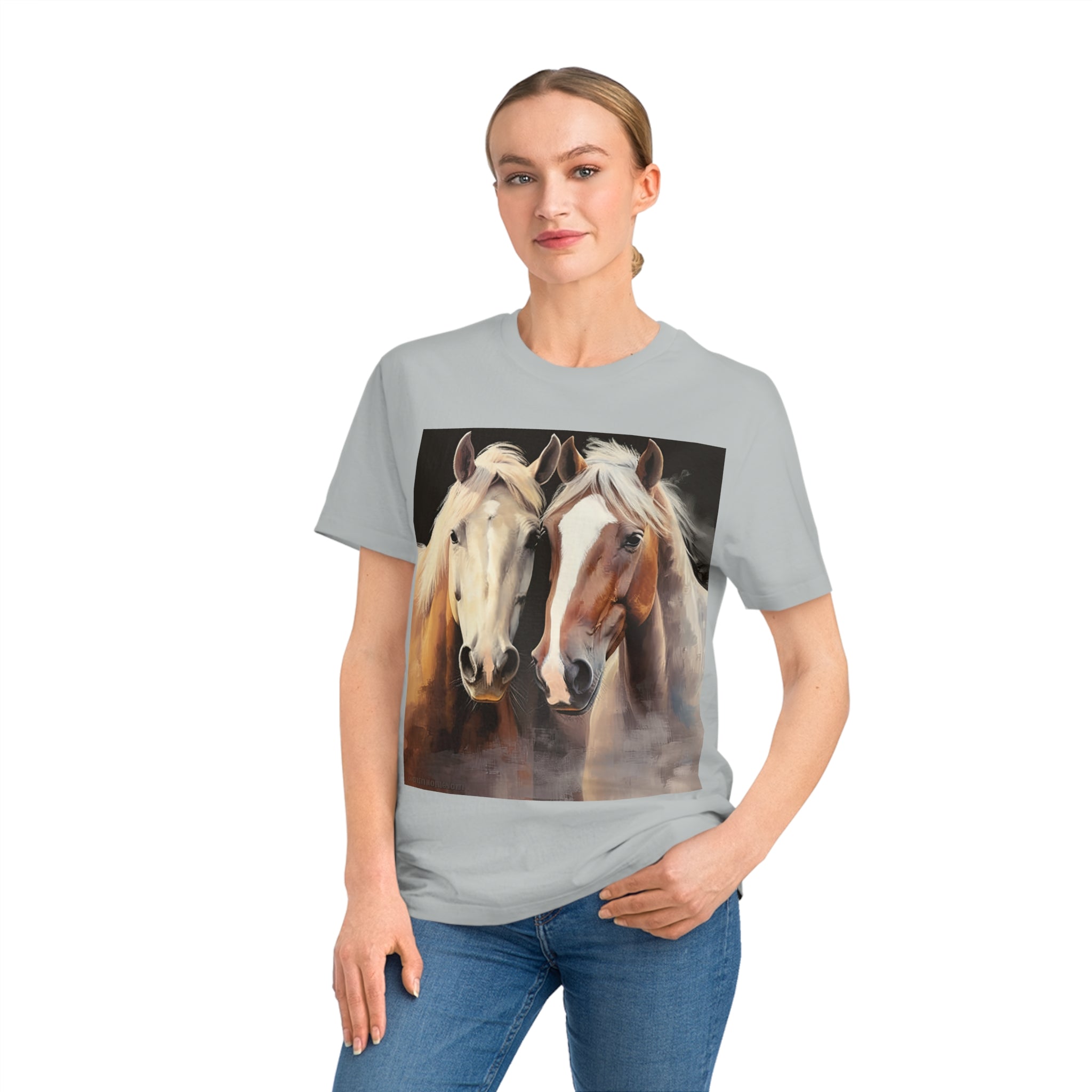 Unisex horse t-shirt Reliable Companions - Eco-Friendly