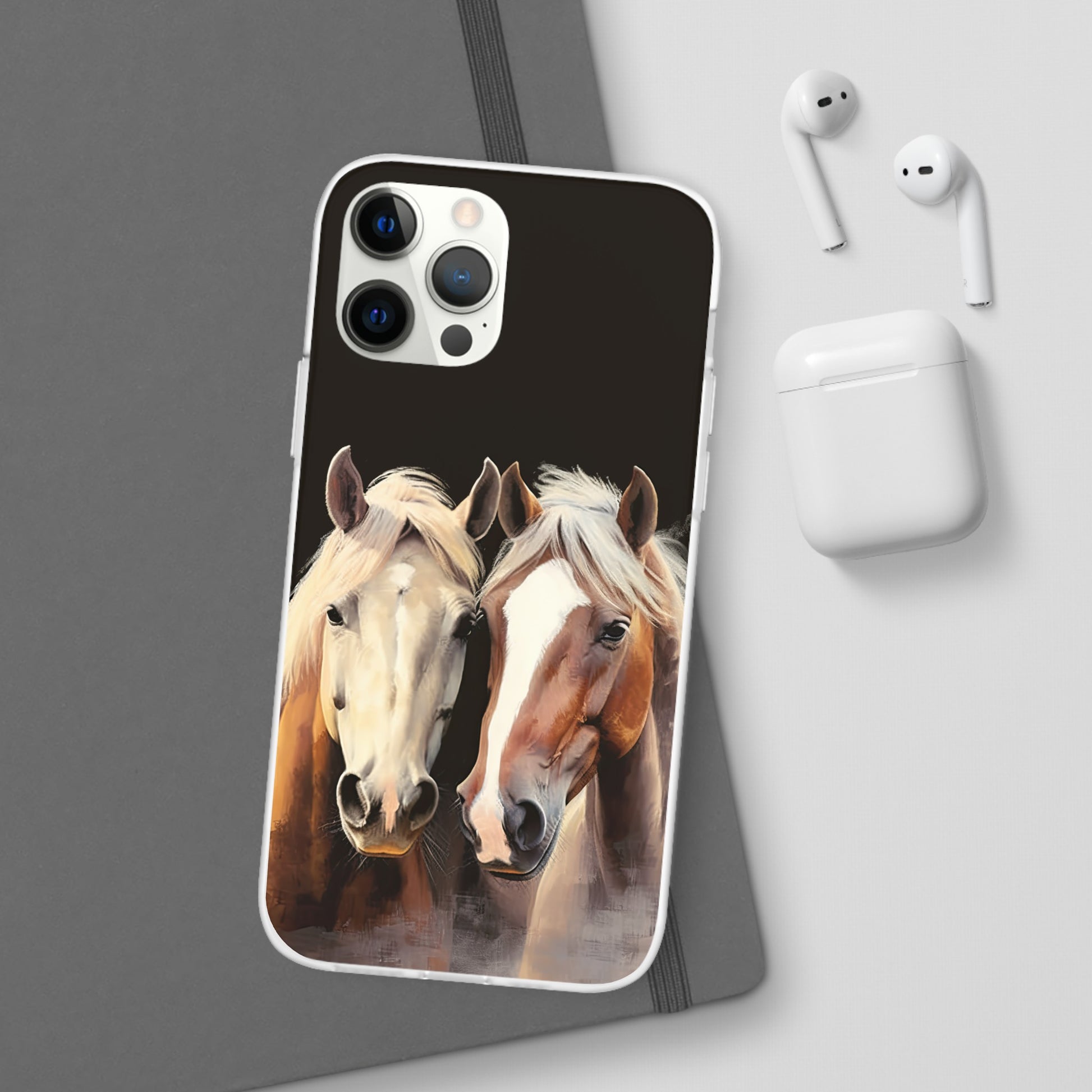 Flexible Horse Phone Case "Reliable Companions"