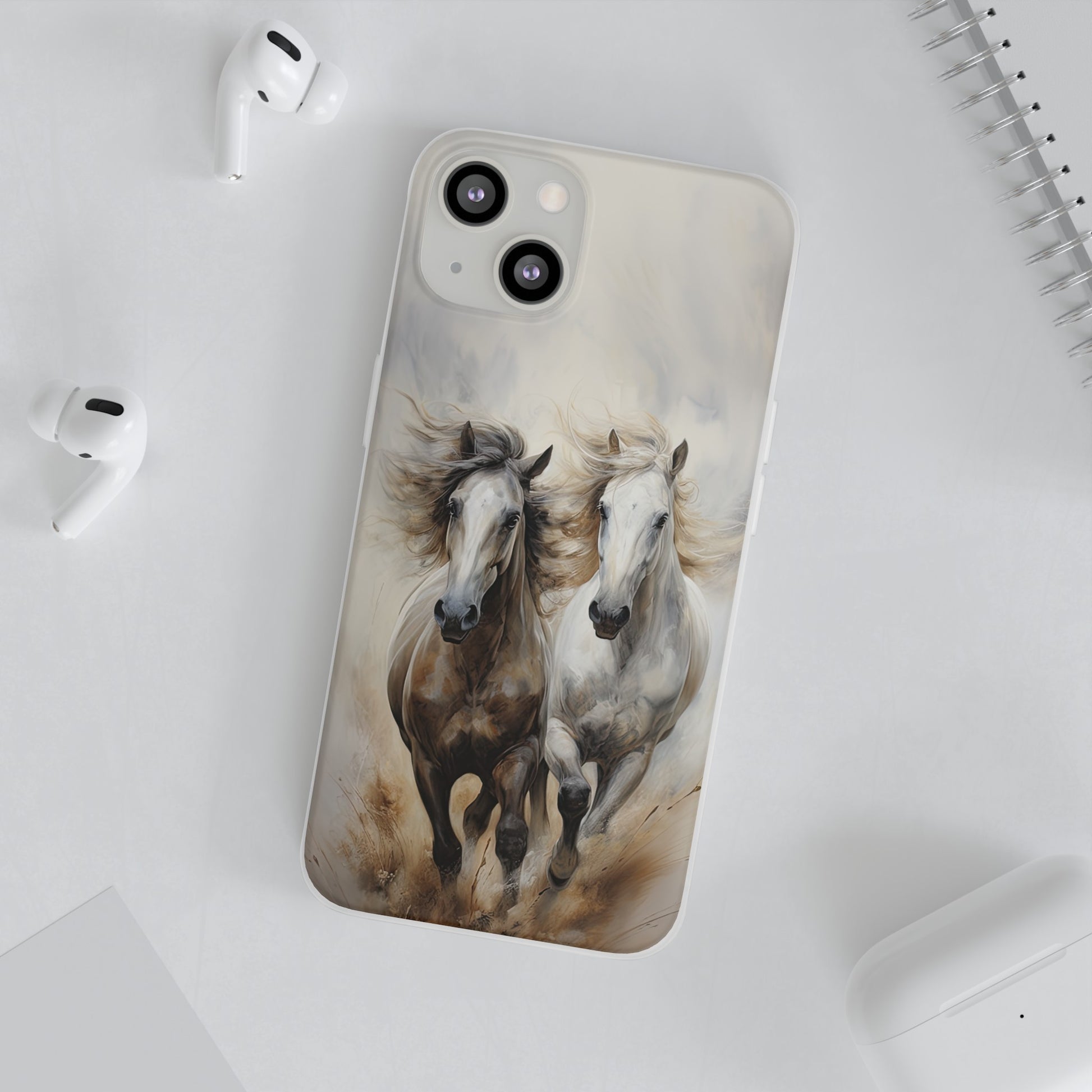 Flexible Horse-Themed Phone Case "Champions Unleashed"