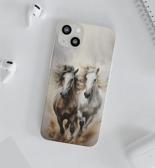 Flexible Horse-Themed Phone Case 