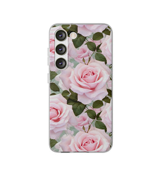 Flexible Pink Rose Phone Case