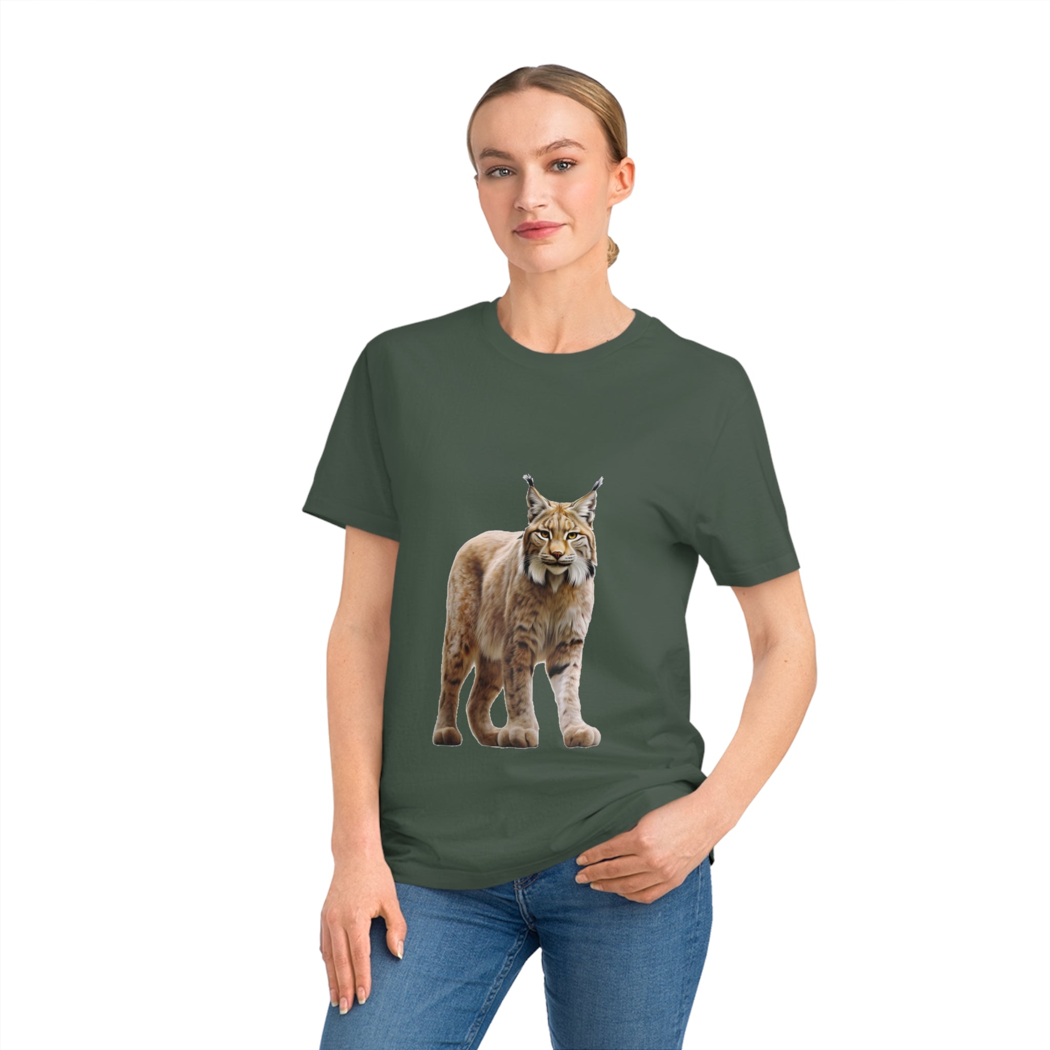 Unisex ilves t-paita - ekologinen