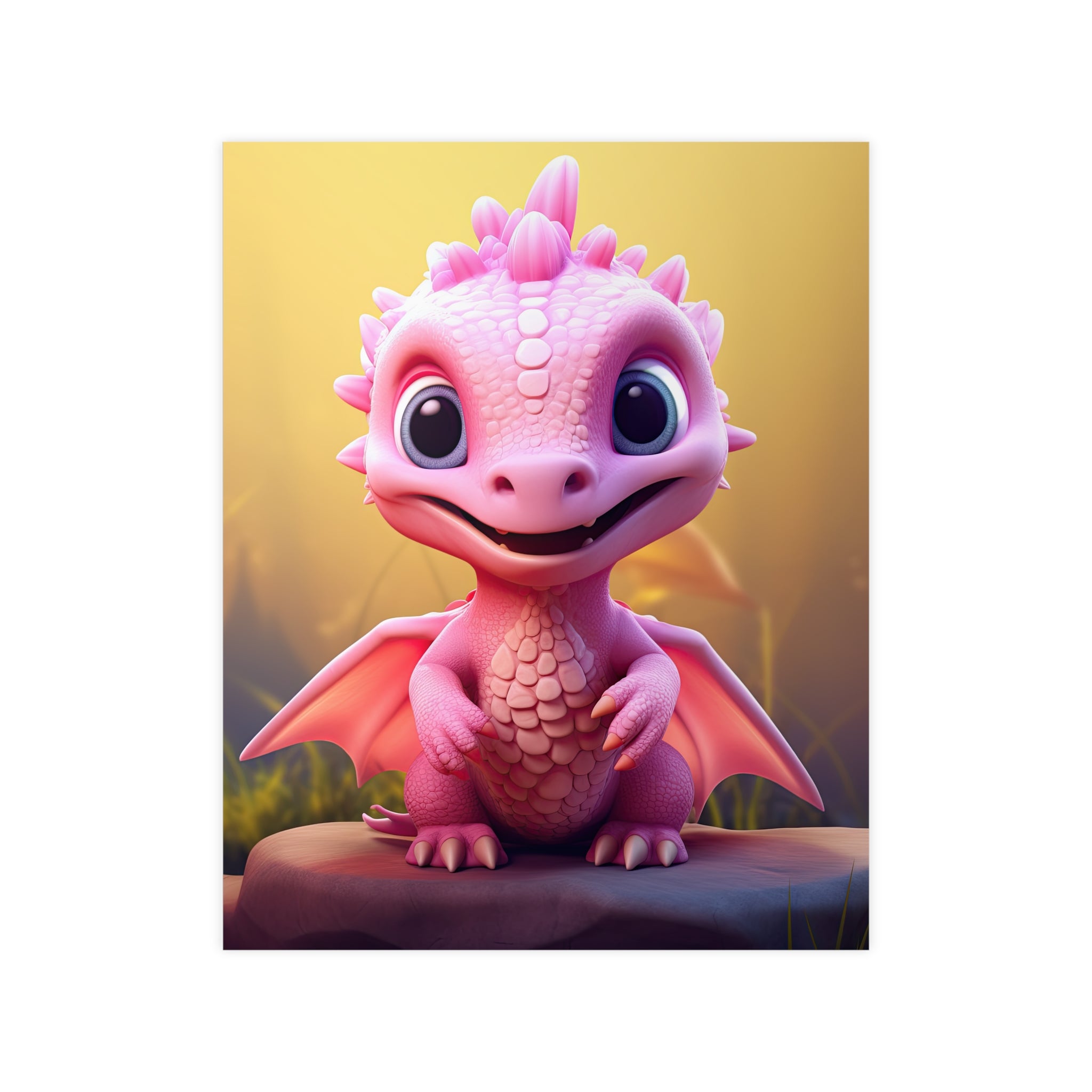 Pink Dragon Posters on Photopaper