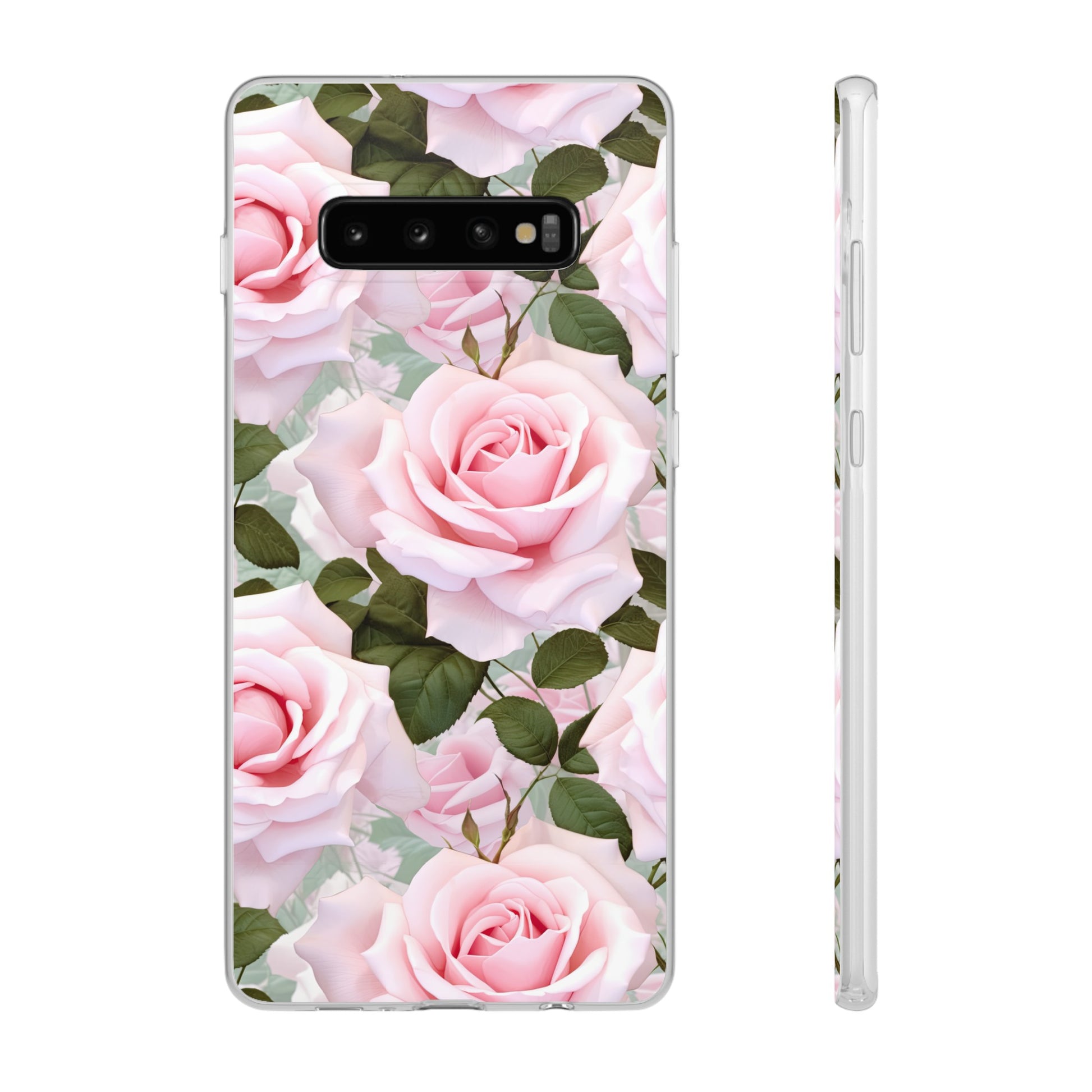 Flexible Pink Rose Phone Case