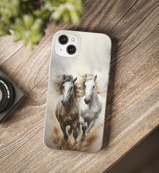 Flexible Horse-Themed Phone Case 