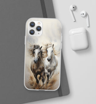 Flexible Horse-Themed Phone Case 