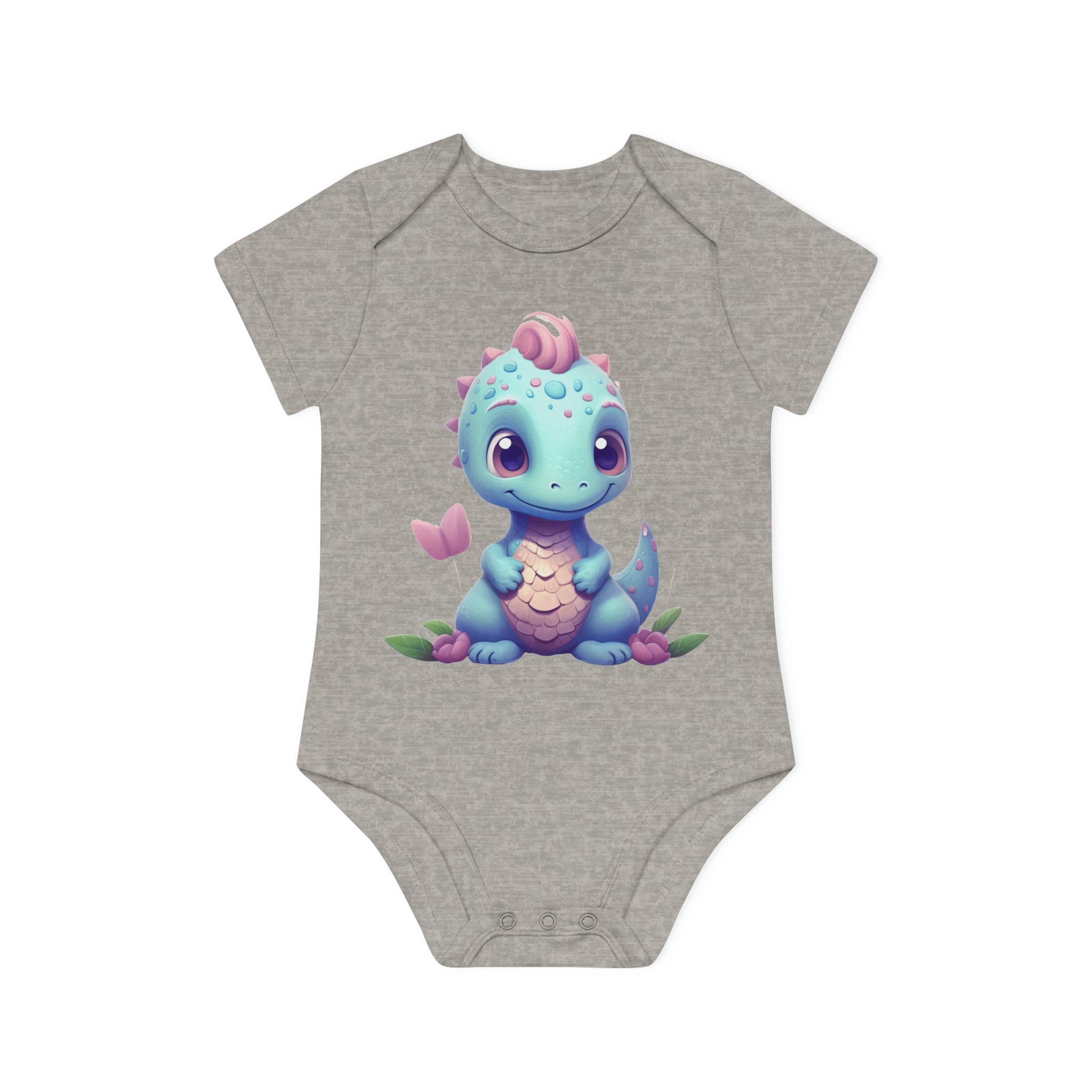 Kurzarm-Baby-Dino-Body – umweltfreundlich 