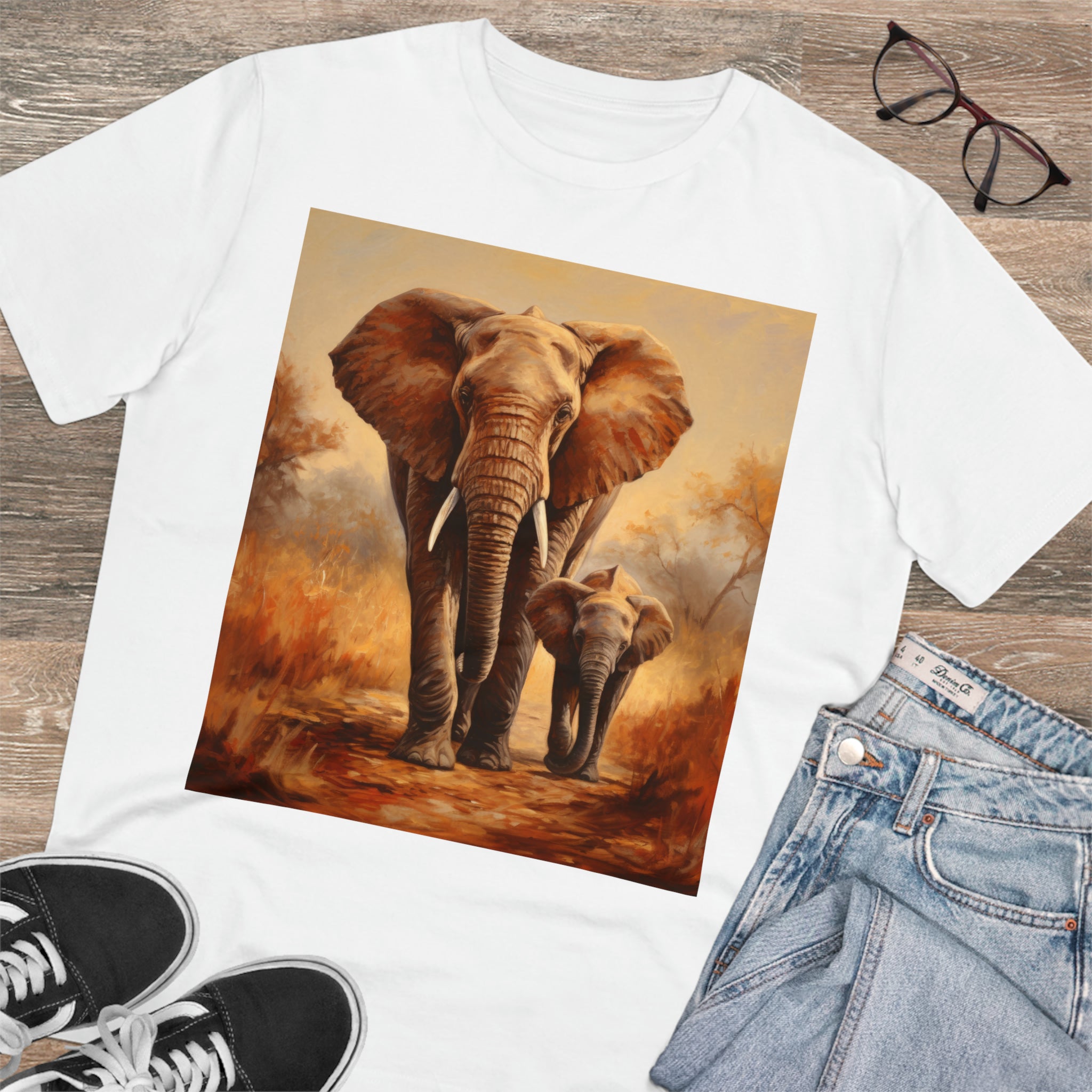 T-shirt unisexe éléphant - respectueux de l'environnement 