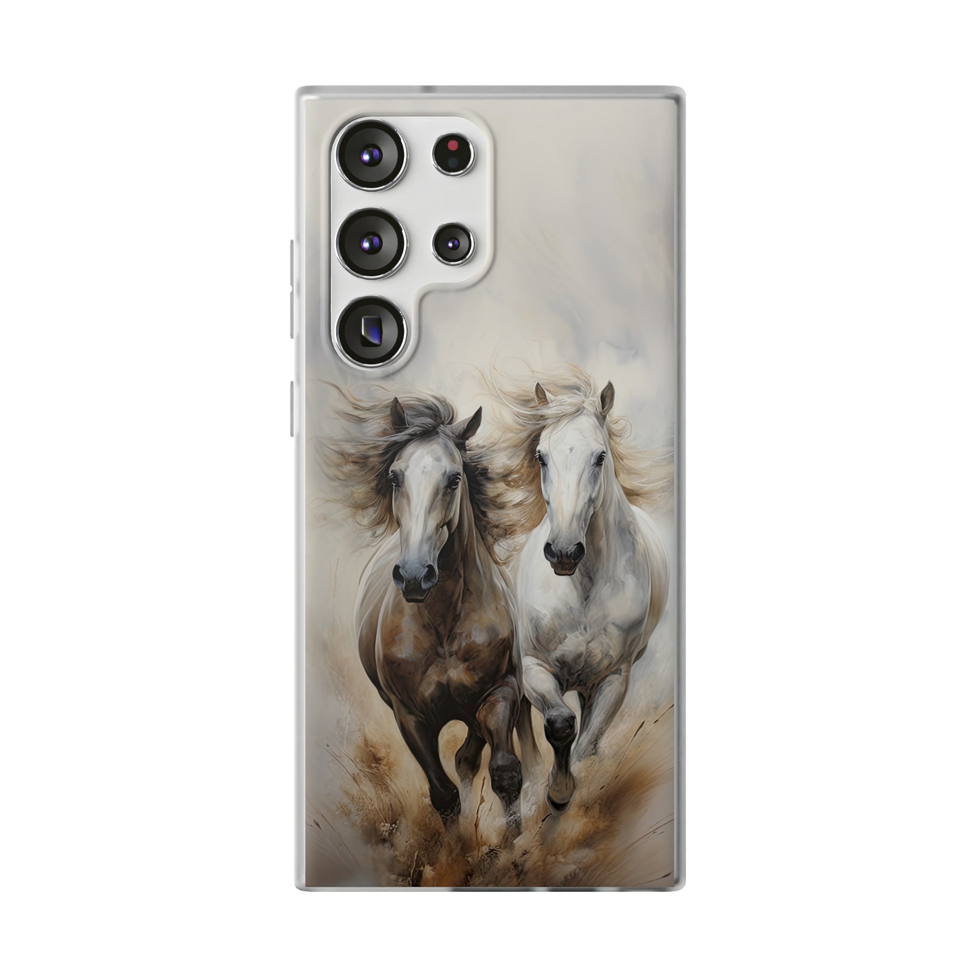 Flexible Horse-Themed Phone Case "Champions Unleashed"