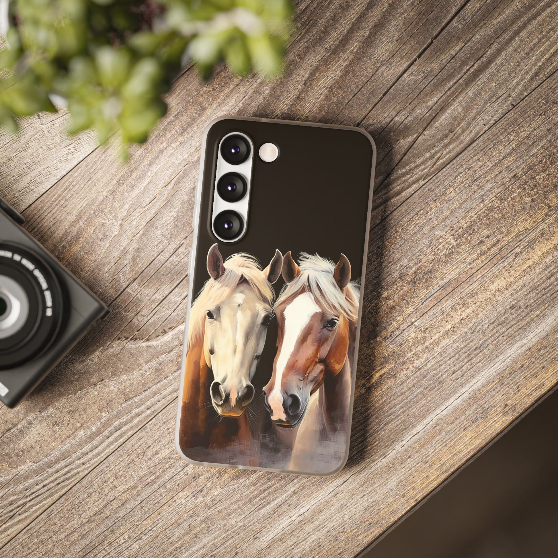 Flexible Horse Phone Case "Reliable Companions"