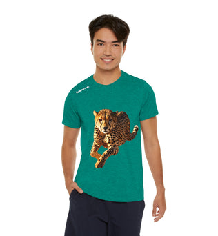 Men's Sports T-shirt with Cheetah Print