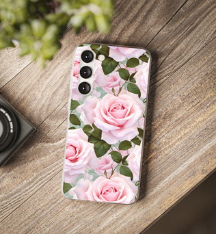 Flexible Pink Rose Phone Case