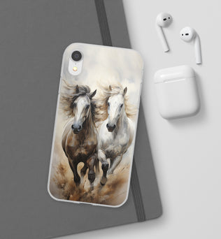 Flexible Horse-Themed Phone Case 