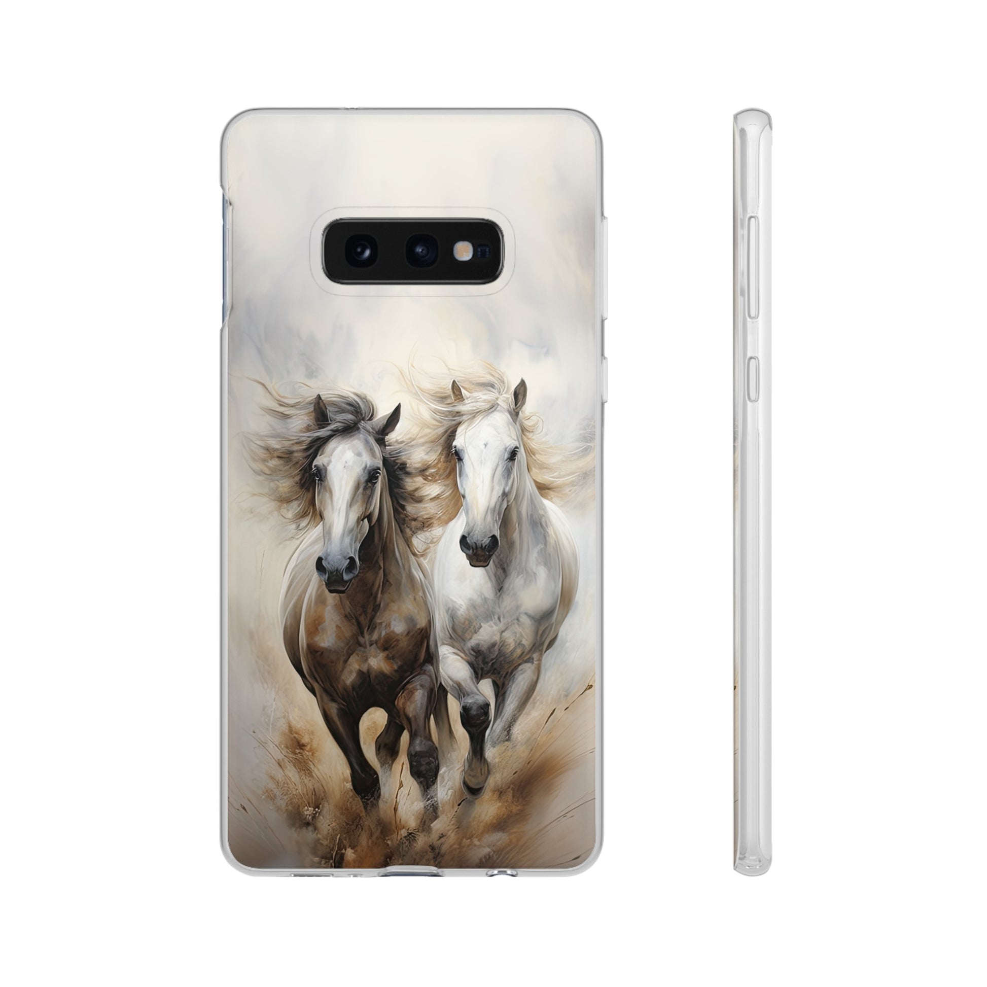 Flexible Horse-Themed Phone Case "Champions Unleashed"