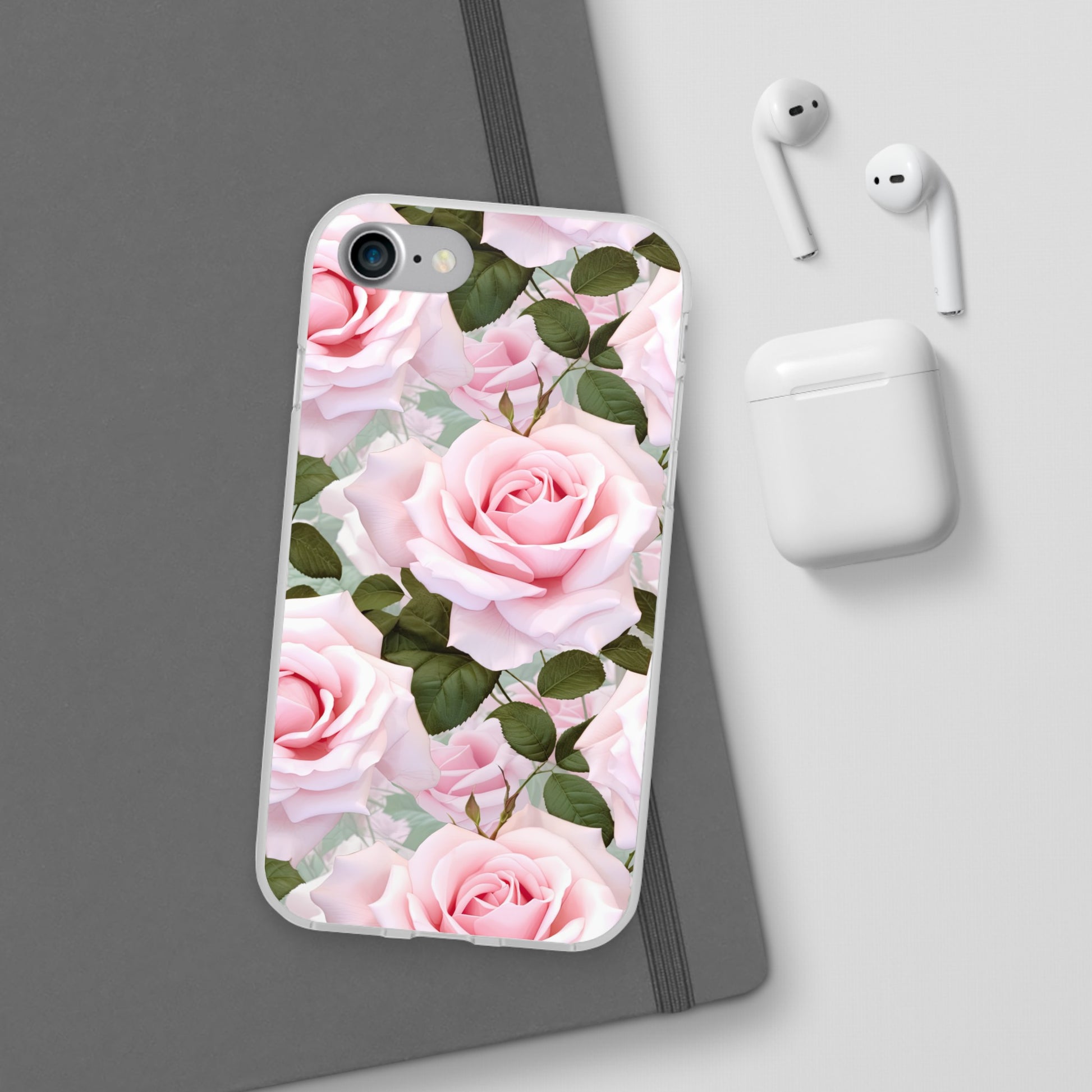 Flexible Pink Rose Phone Case