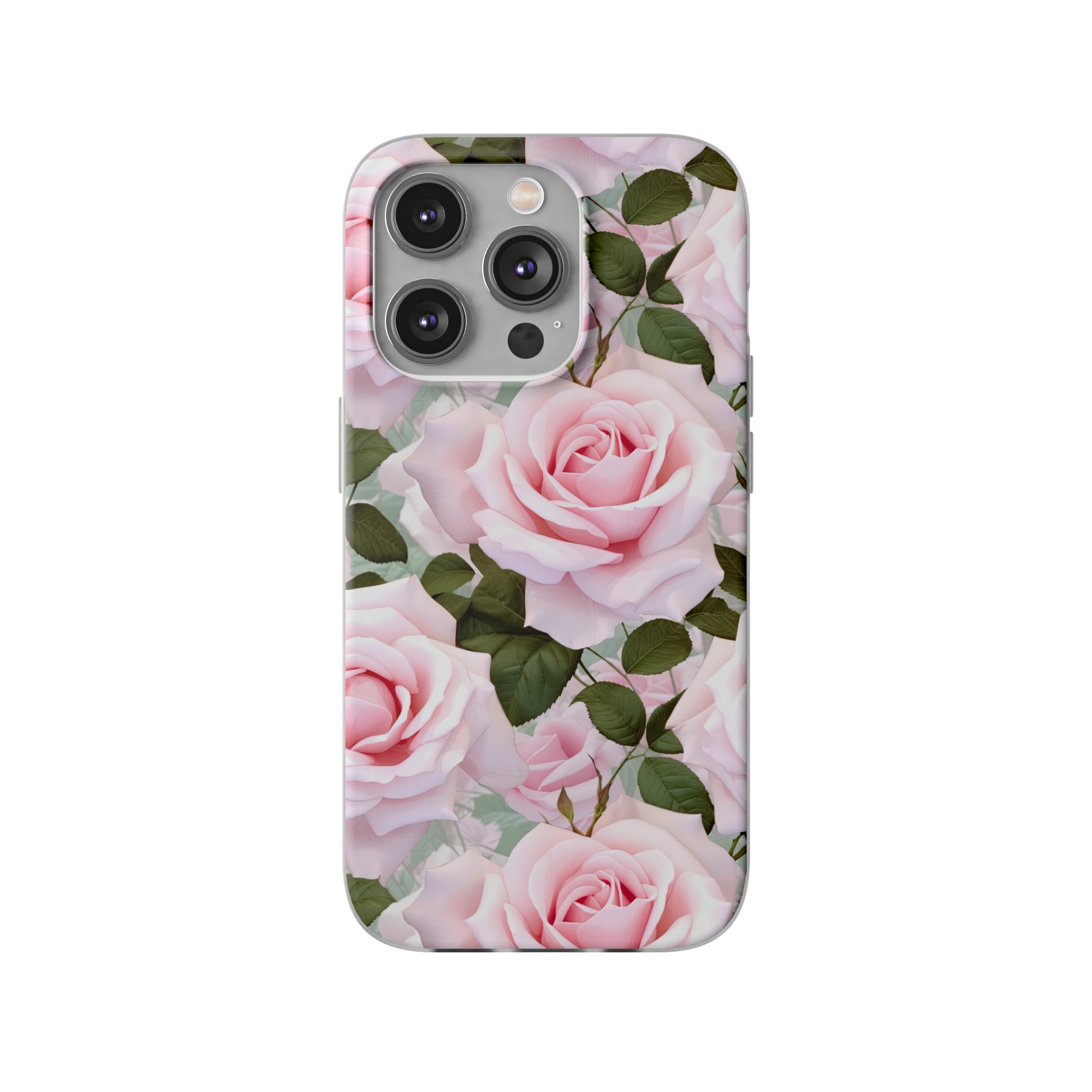 Flexible Pink Rose Phone Case