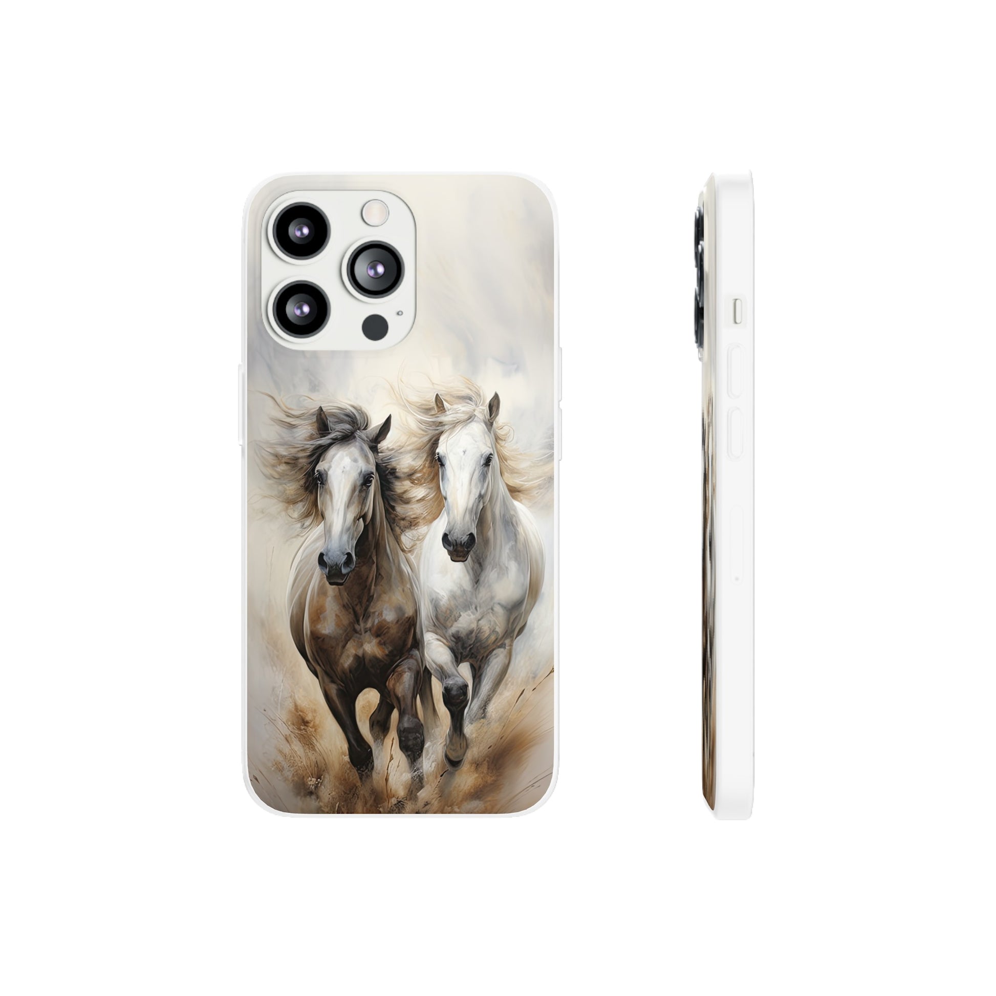 Flexible Horse-Themed Phone Case "Champions Unleashed"