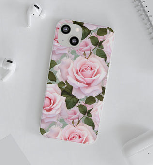 Flexible Pink Rose Phone Case