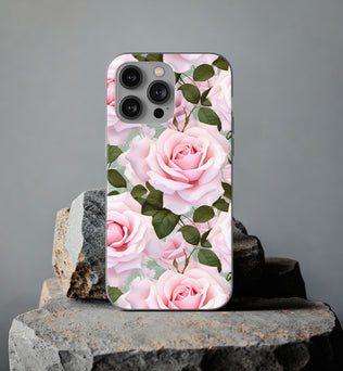 Flexible Pink Rose Phone Case