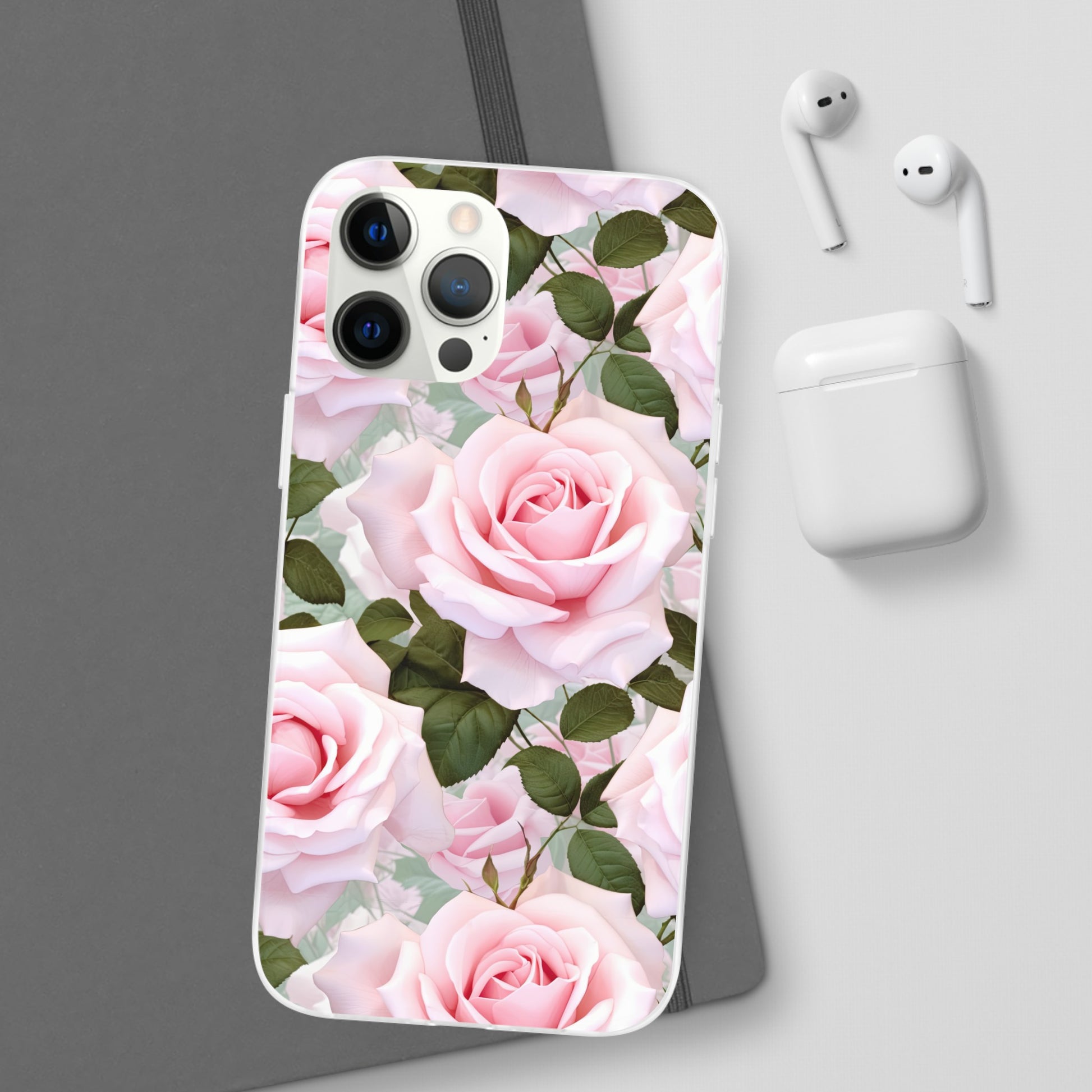 Flexible Pink Rose Phone Case