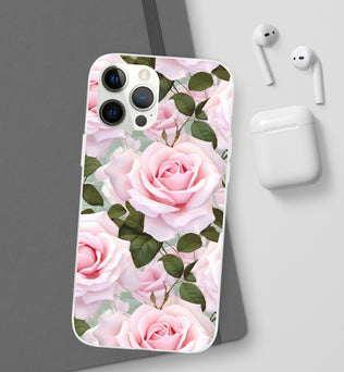 Flexible Pink Rose Phone Case