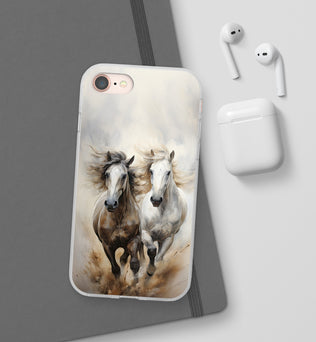 Flexible Horse-Themed Phone Case 