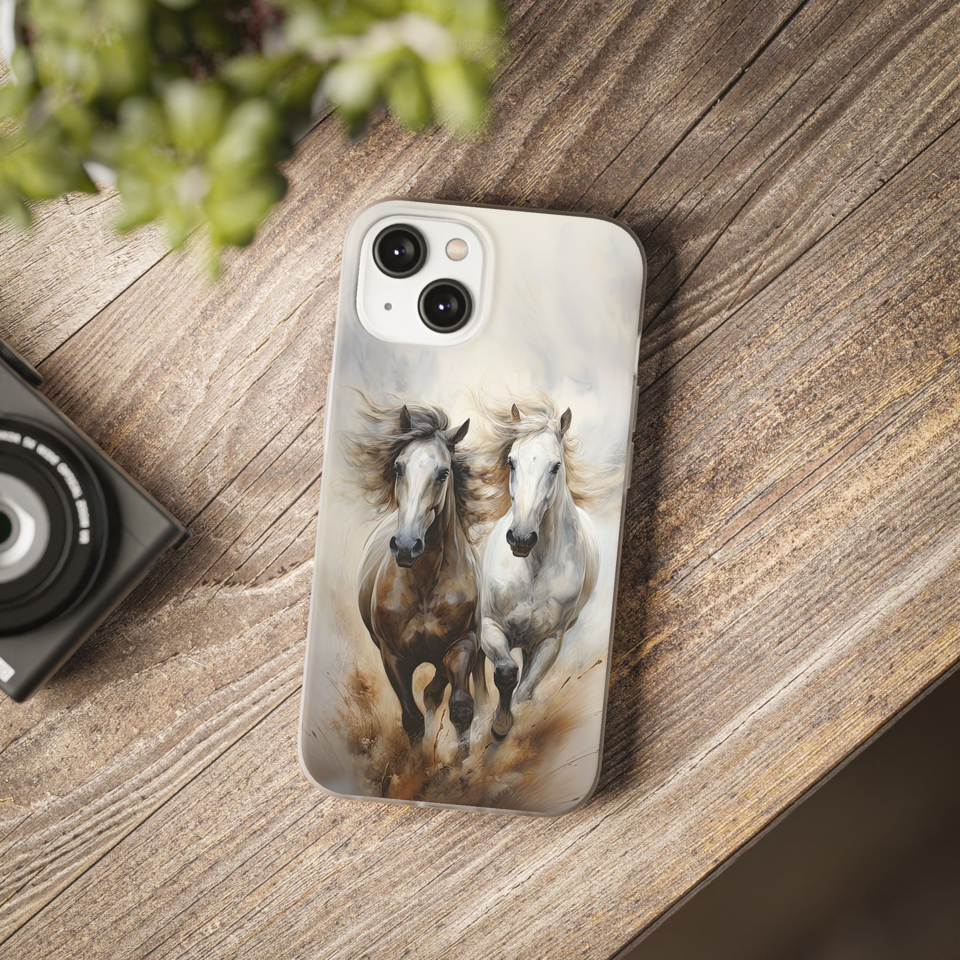 Flexible Horse-Themed Phone Case "Champions Unleashed"