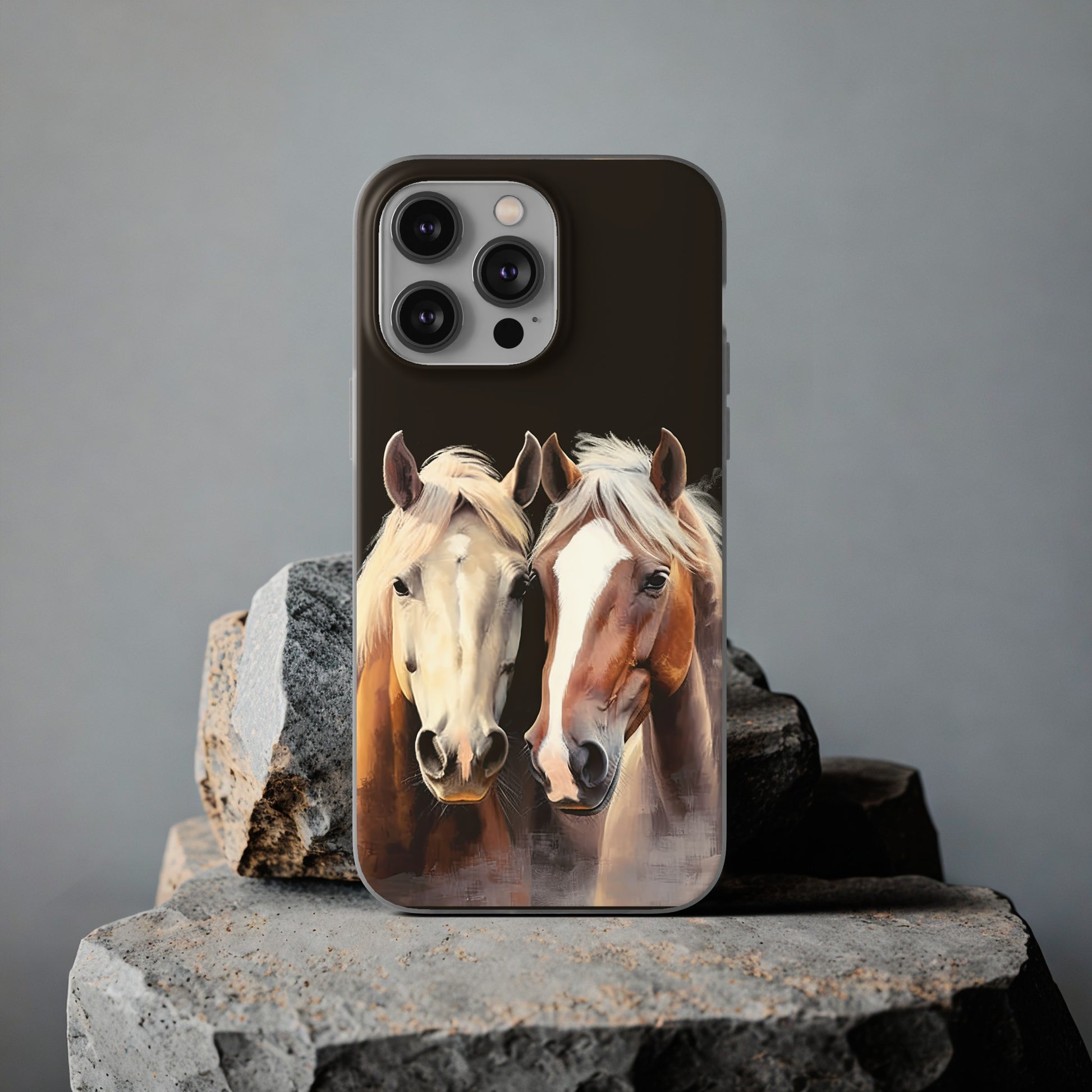 Flexible Horse Phone Case "Reliable Companions"