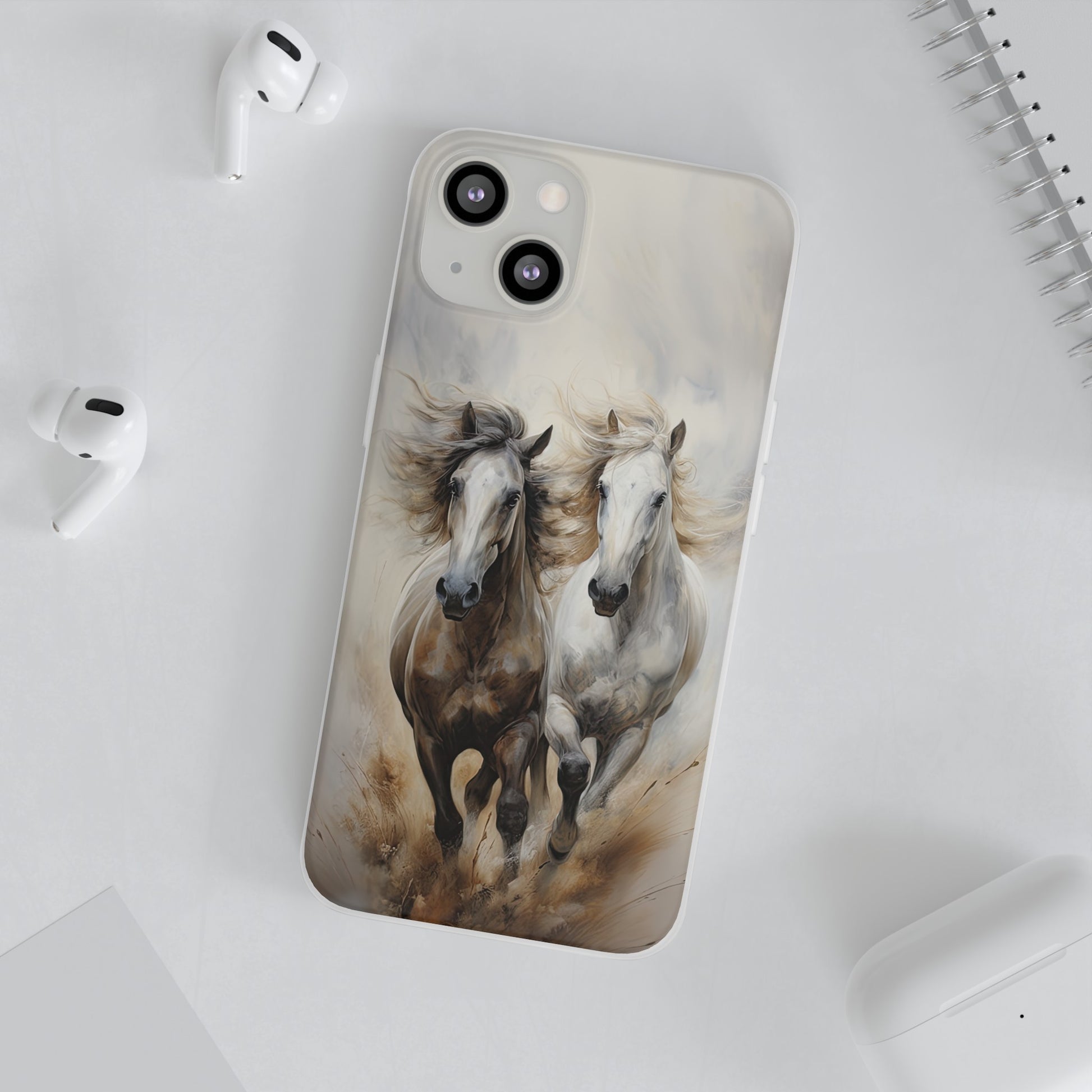 Flexible Horse-Themed Phone Case "Champions Unleashed"