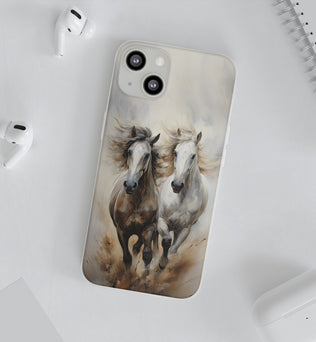 Flexible Horse-Themed Phone Case 