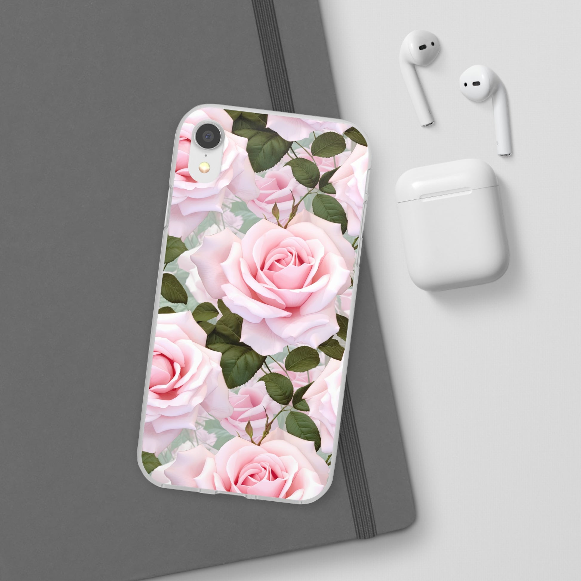 Flexible Pink Rose Phone Case