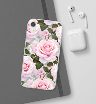 Flexible Pink Rose Phone Case