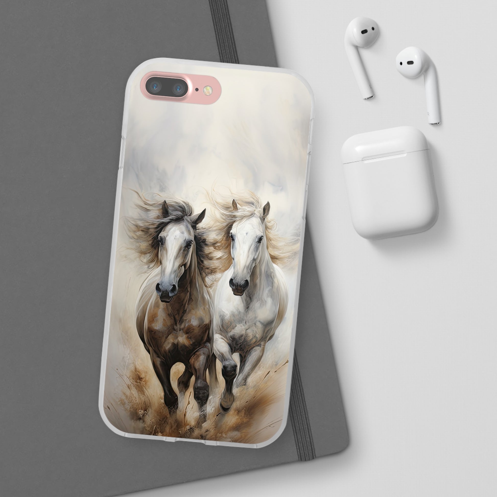 Flexible Horse-Themed Phone Case "Champions Unleashed"