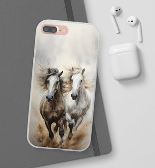 Flexible Horse-Themed Phone Case 