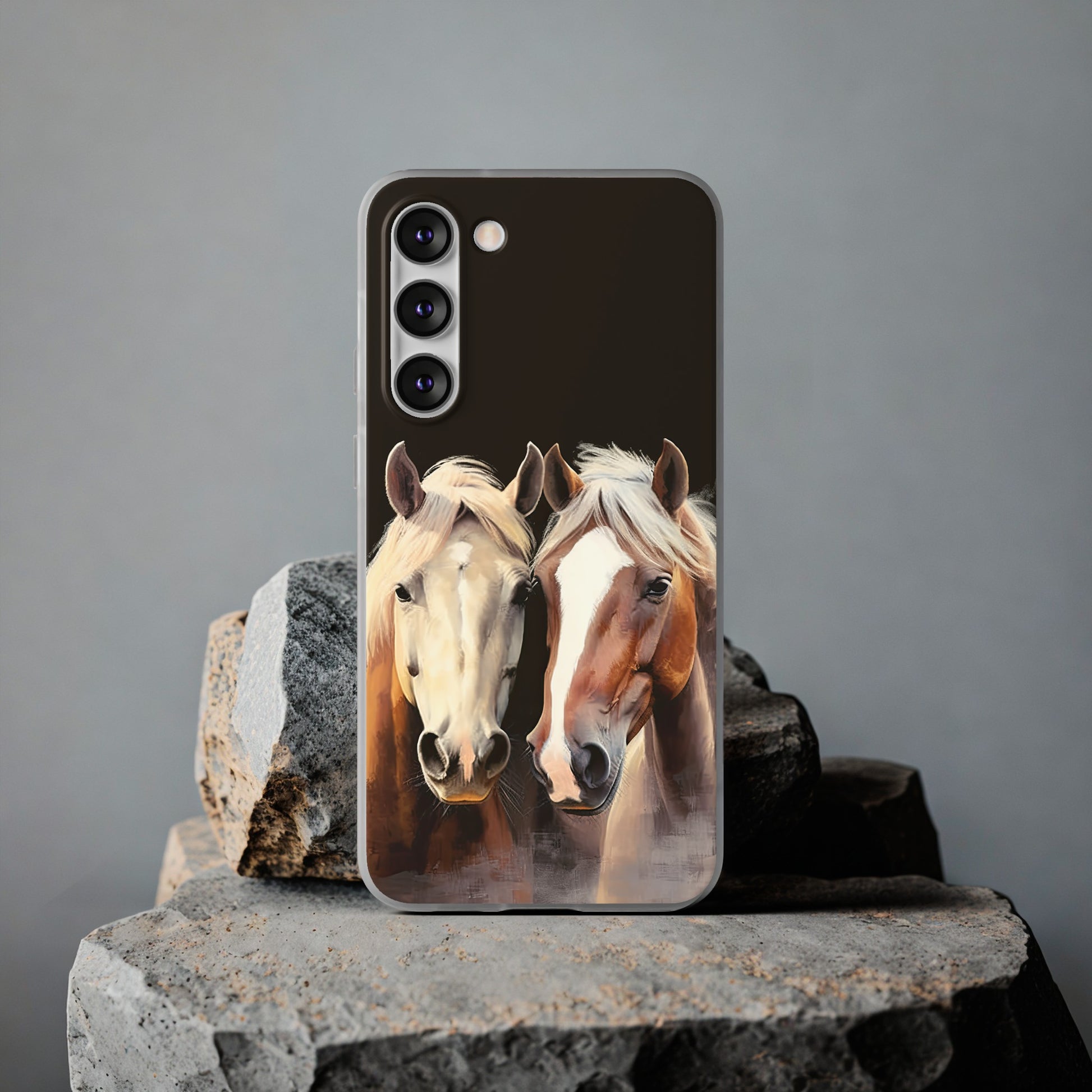 Flexible Horse Phone Case "Reliable Companions"