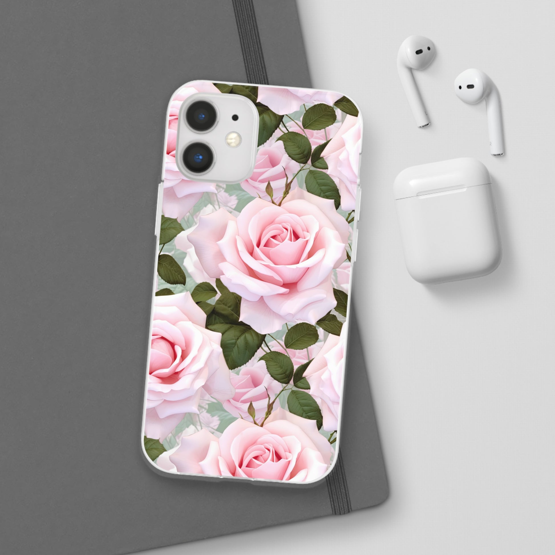 Flexible Pink Rose Phone Case